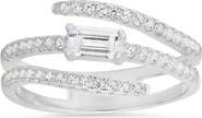 Queen Jewels Cubic Zirconia Bypass Ring