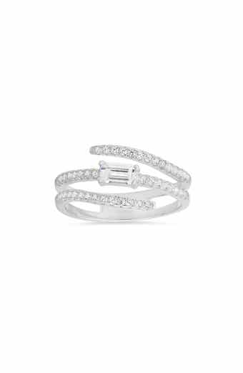 Queen Jewels Cubic Zirconia Bypass Ring