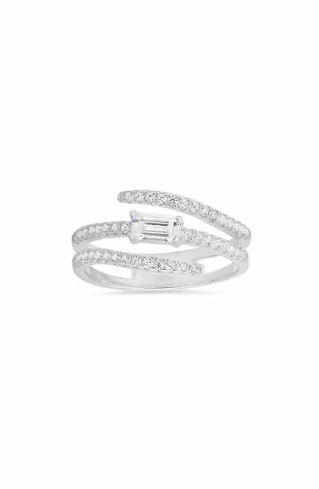 Queen Jewels Cubic Zirconia Bypass Ring
