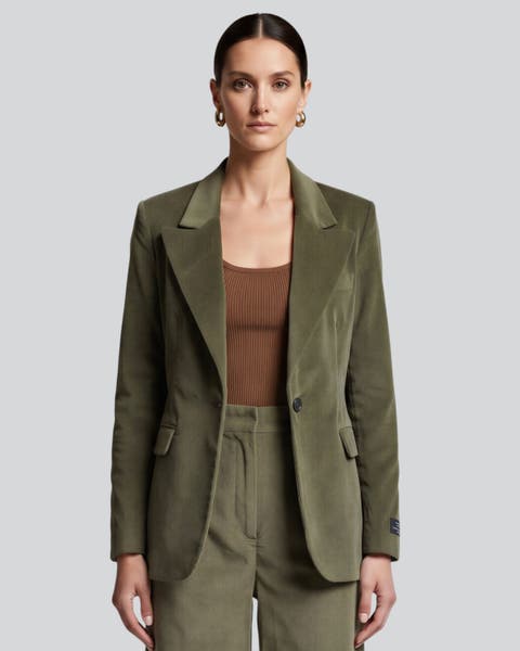 Womens Velvet Tailored Jacket
