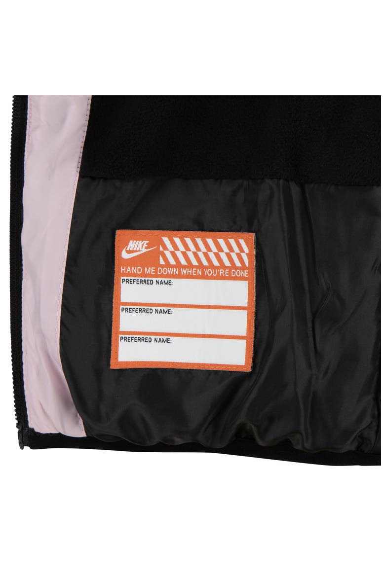 Kids' Essential Padded Hooded Jacket, Alternate, color, PINK FOAM