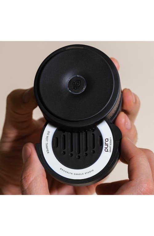 Pura X Brooklyn Candle Studio Sunday Morning Car Fragrance Diffuser Set In Black