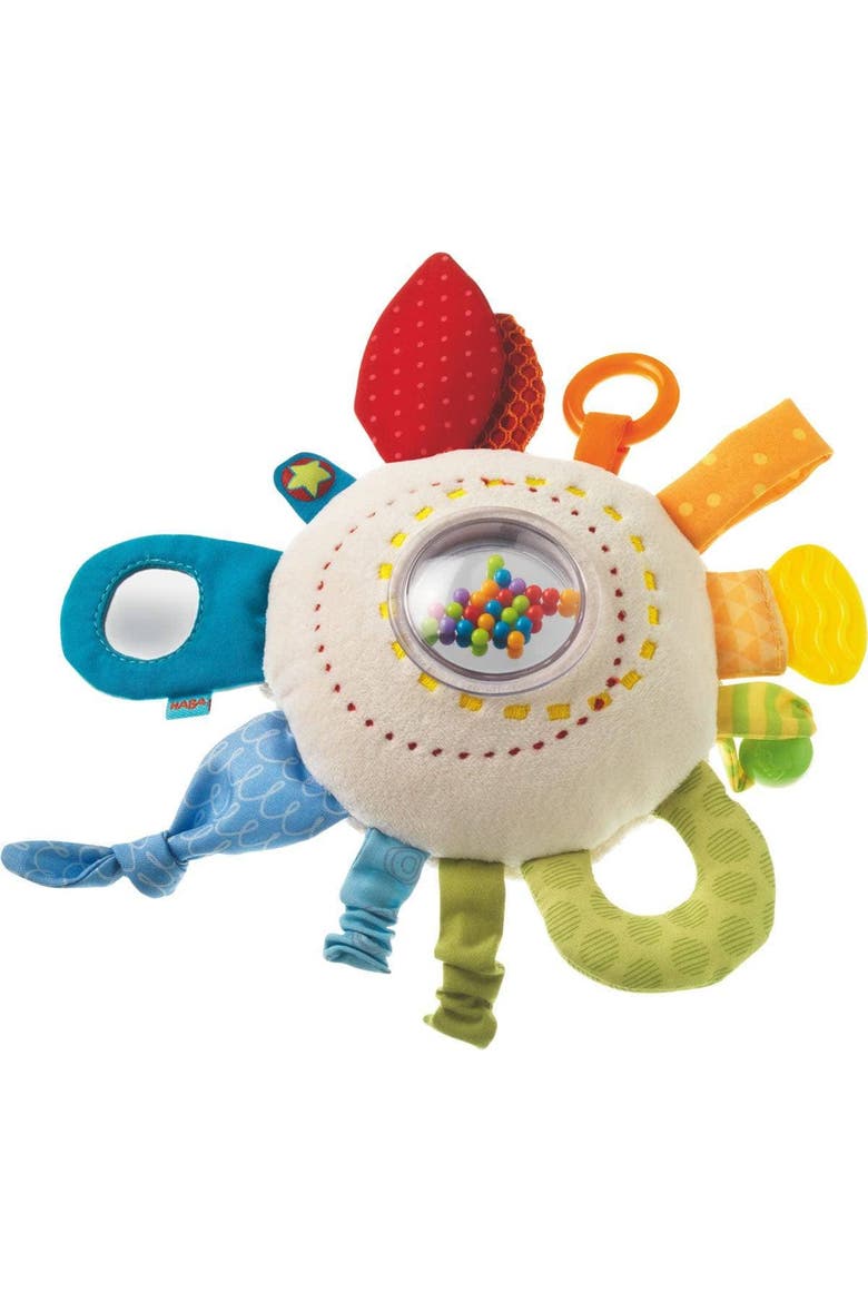 Teether Cuddly Rainbow Round Activity Toy, Main, color, Multi
