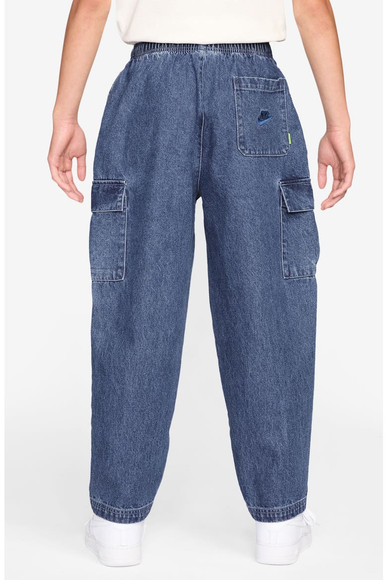 Kids' Denim Cargo Pants, Alternate, color, 461 MYSTIC NAVY/COASTAL BLUE
