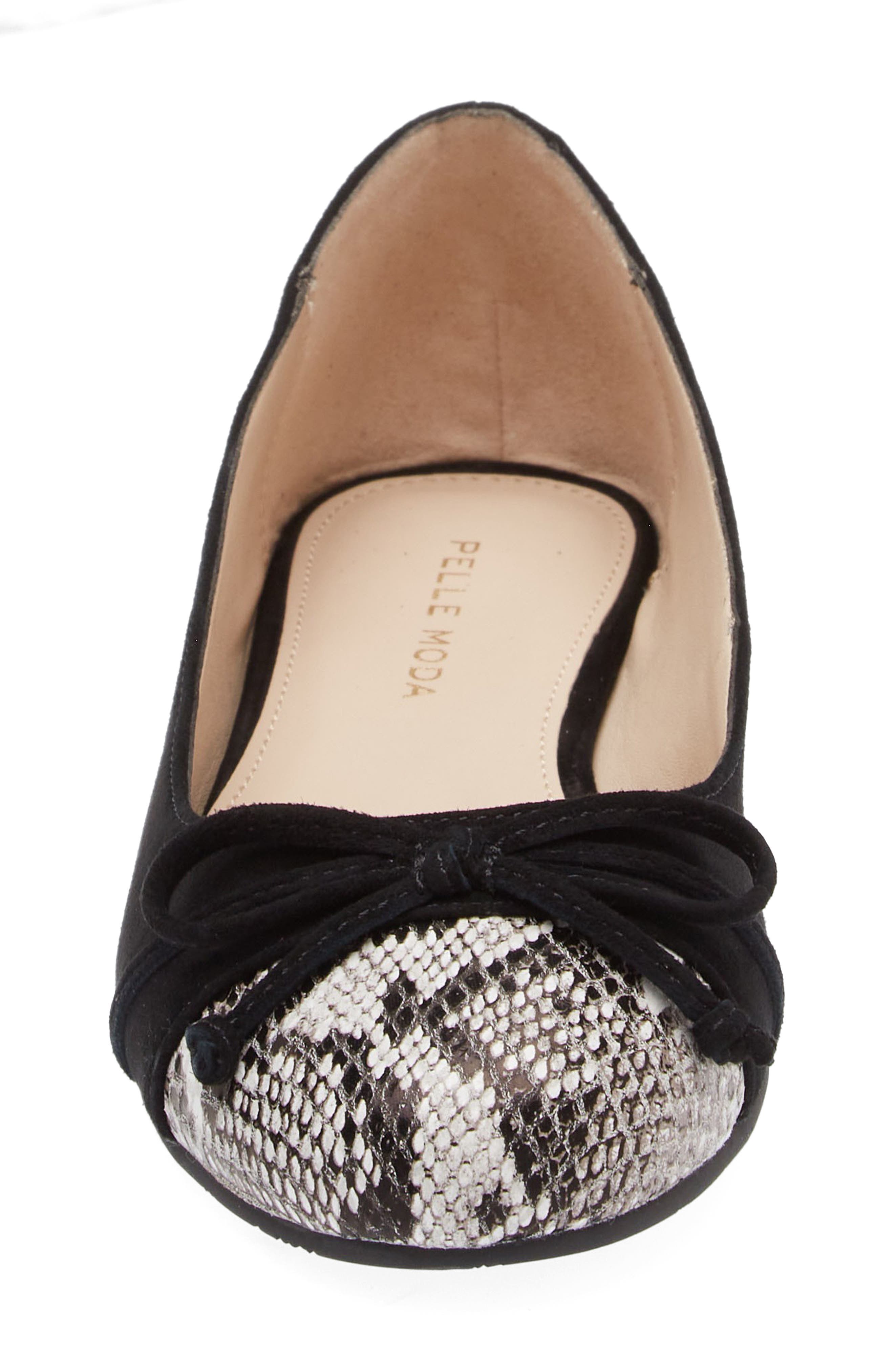 Pelle Moda Saida Ballet Flat, Alternate, color, Black