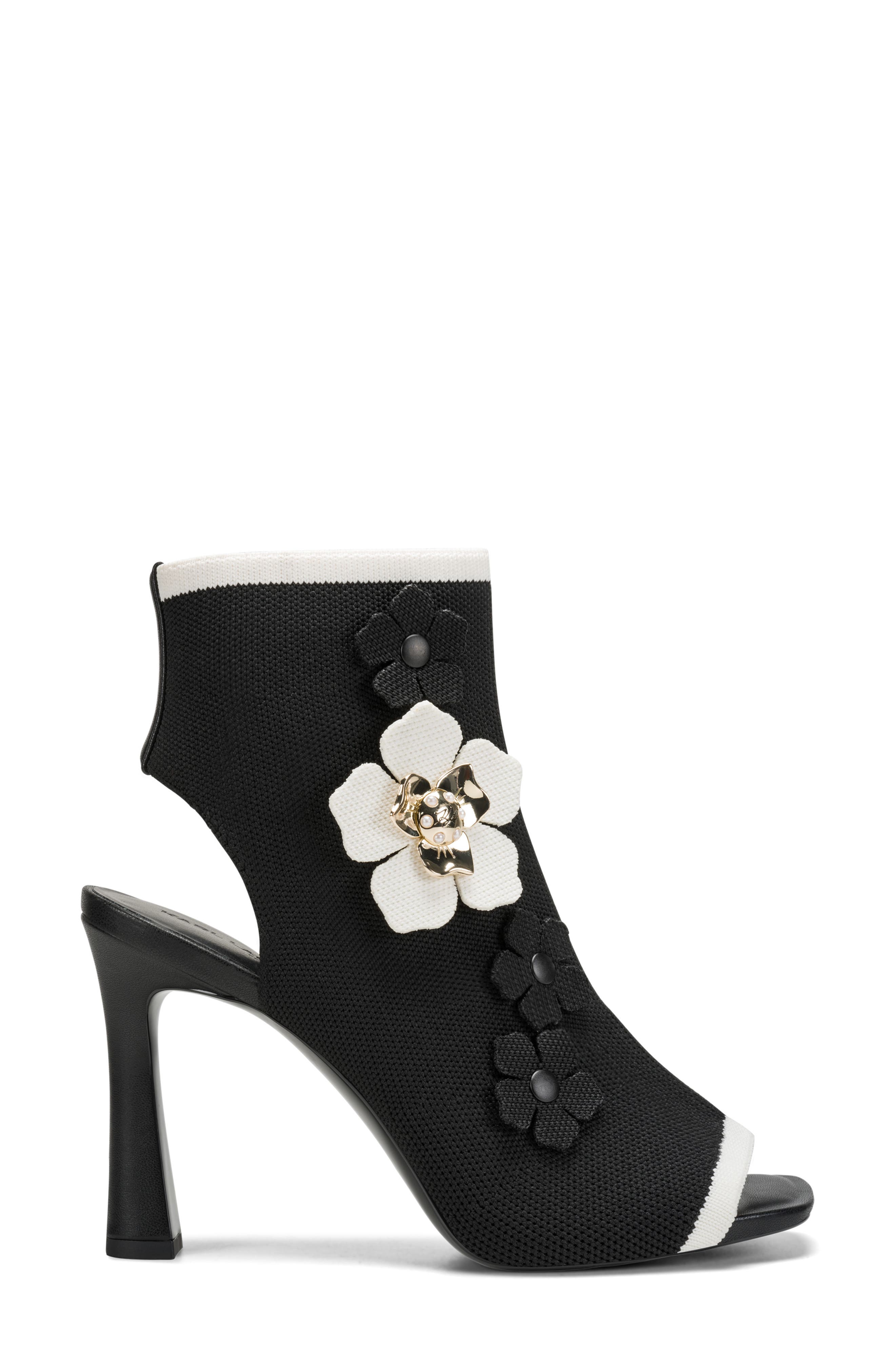 Dacey Knit Sandal, Alternate, color, BLACK/ CREAM
