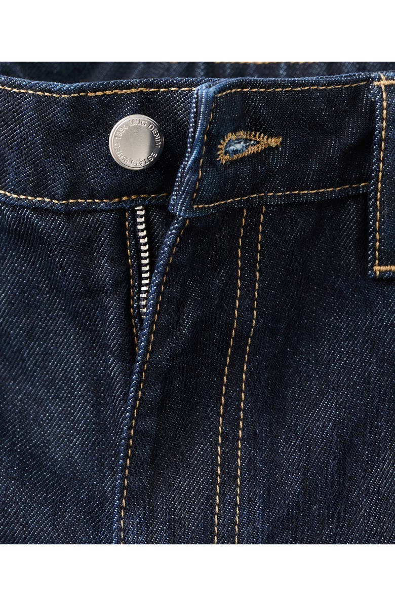 MANGO Straight Leg Jeans, Alternate, color, Dark Blue