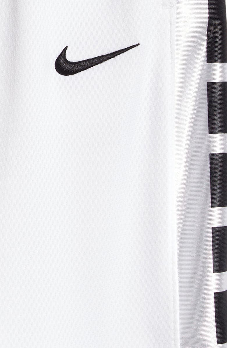 Nike Kids' Dri-FIT Elite Basketball Shorts, Alternate, color, White/ Black