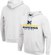 COLOSSEUM Men's Colosseum White Michigan Wolverines Lantern Pullover Hoodie