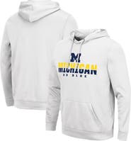 COLOSSEUM Men's Colosseum White Michigan Wolverines Lantern Pullover Hoodie