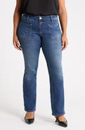 KUT from the Kloth Natalie Patch Pocket Mid Rise Flare Jeans