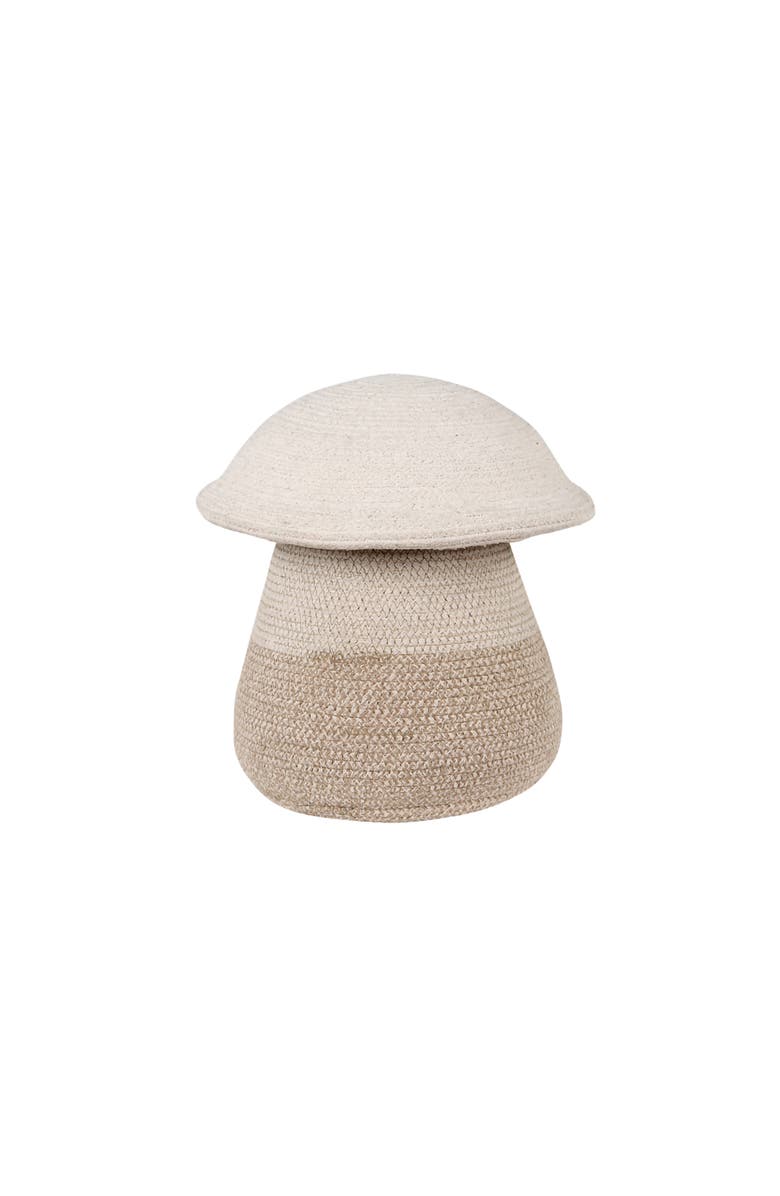 Lorena Canals Basket Mushroom, Main, color, Natural, Linen, Soil Brown