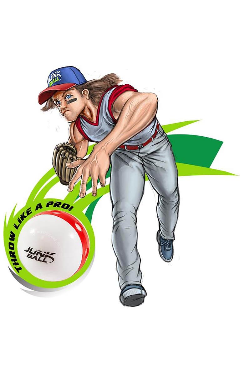 Junk Ball Pro Series Bat & Ball Set, Alternate, color, Multicolored