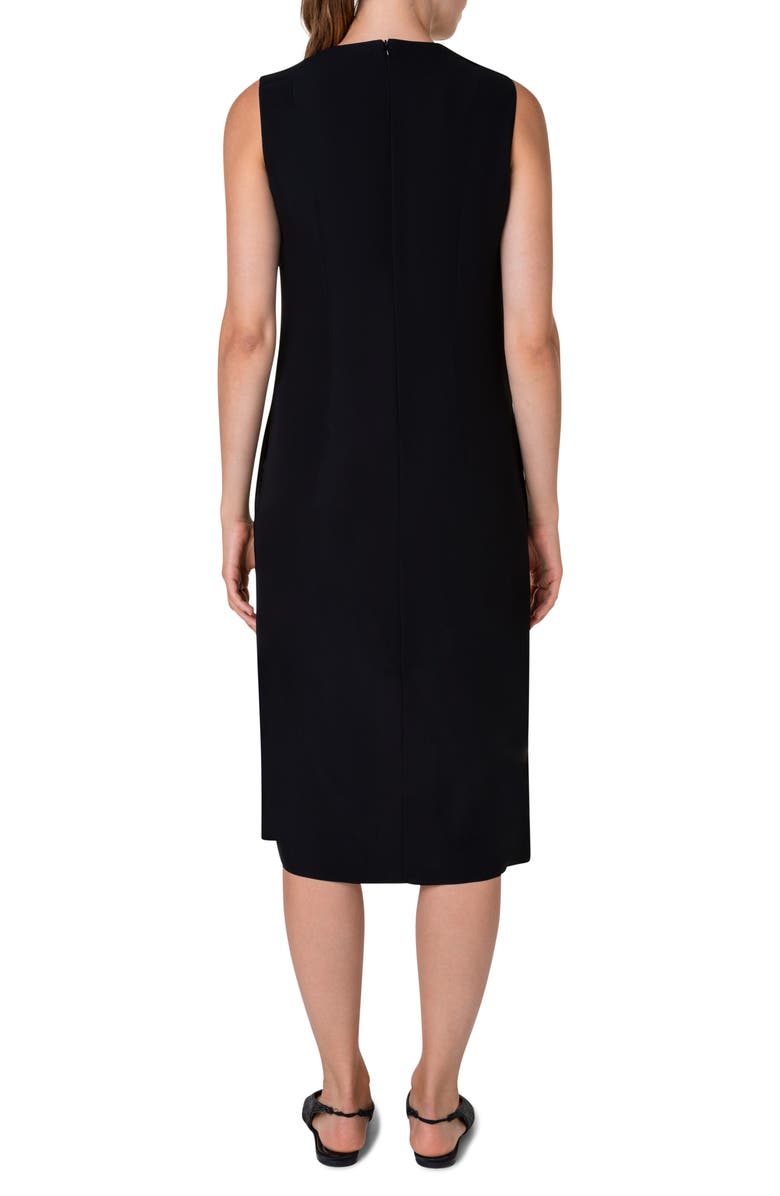 Akris punto Circle Cutout Midi Dress, Alternate, color,
