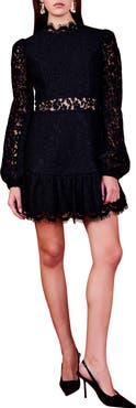 Endless Rose Lace Cutout Long Sleeve Minidress