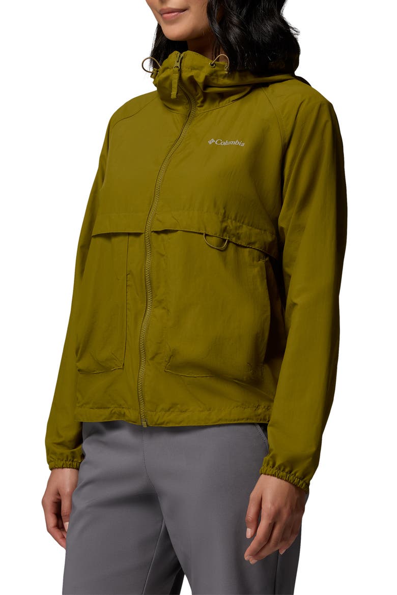 Spire Valley Water Repellent Windbreaker, Alternate, color, MOSSY GREEN
