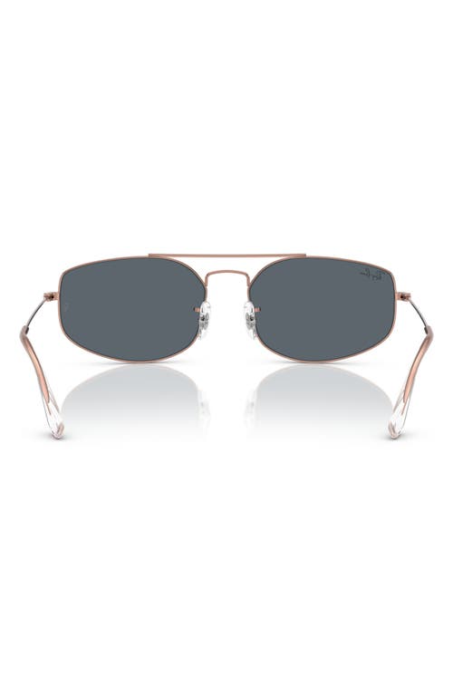 Ray Ban Ray-ban 57mm Irregular Oval Sunglasses In Copper