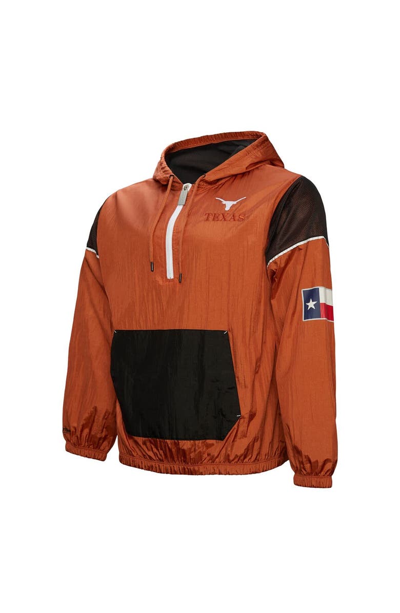 Mitchell & Ness Men's Mitchell & Ness Texas Orange Texas Longhorns Team 3.0 Anorak Half-Zip Hoodie, Alternate, color, 