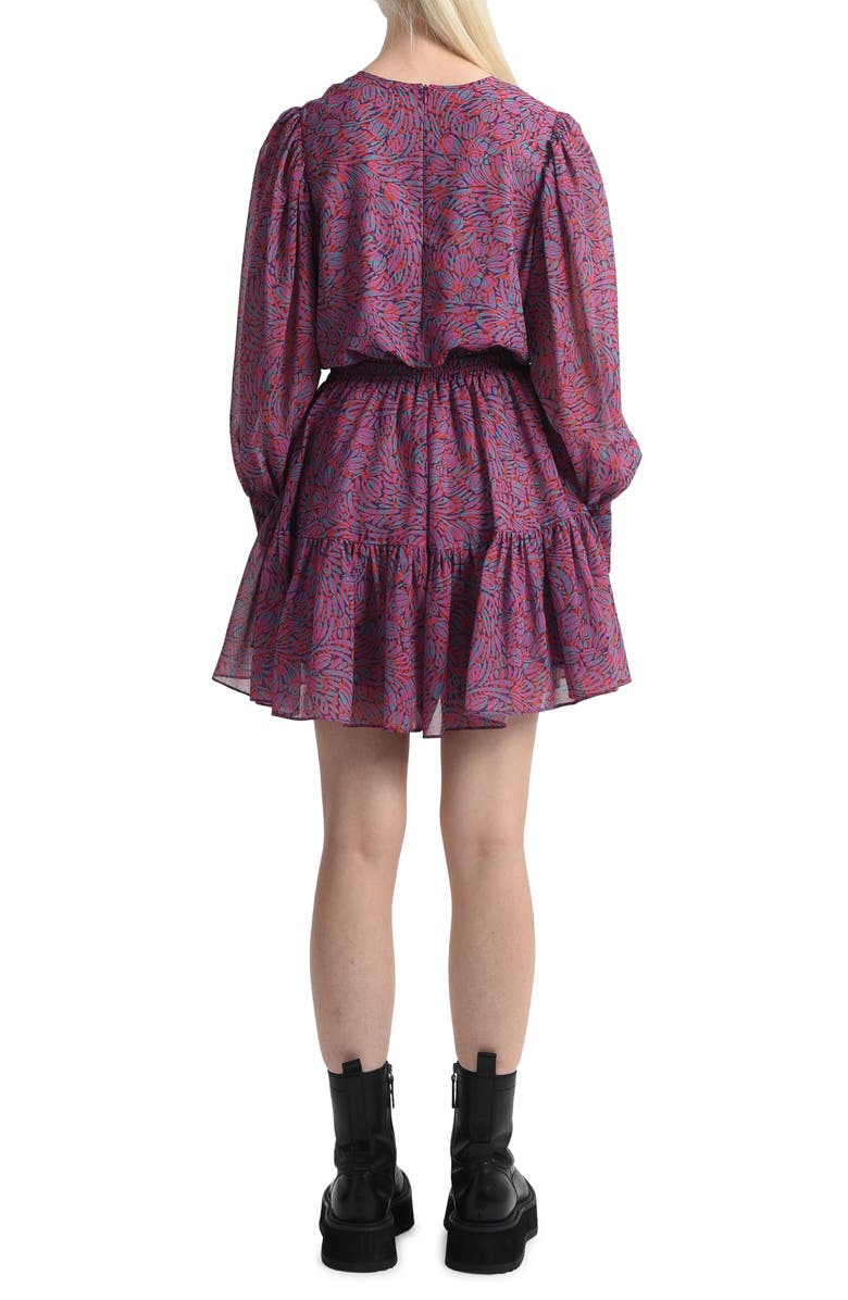 Molly Bracken Splendid Long Sleeve Tiered Minidress, Alternate, color, 