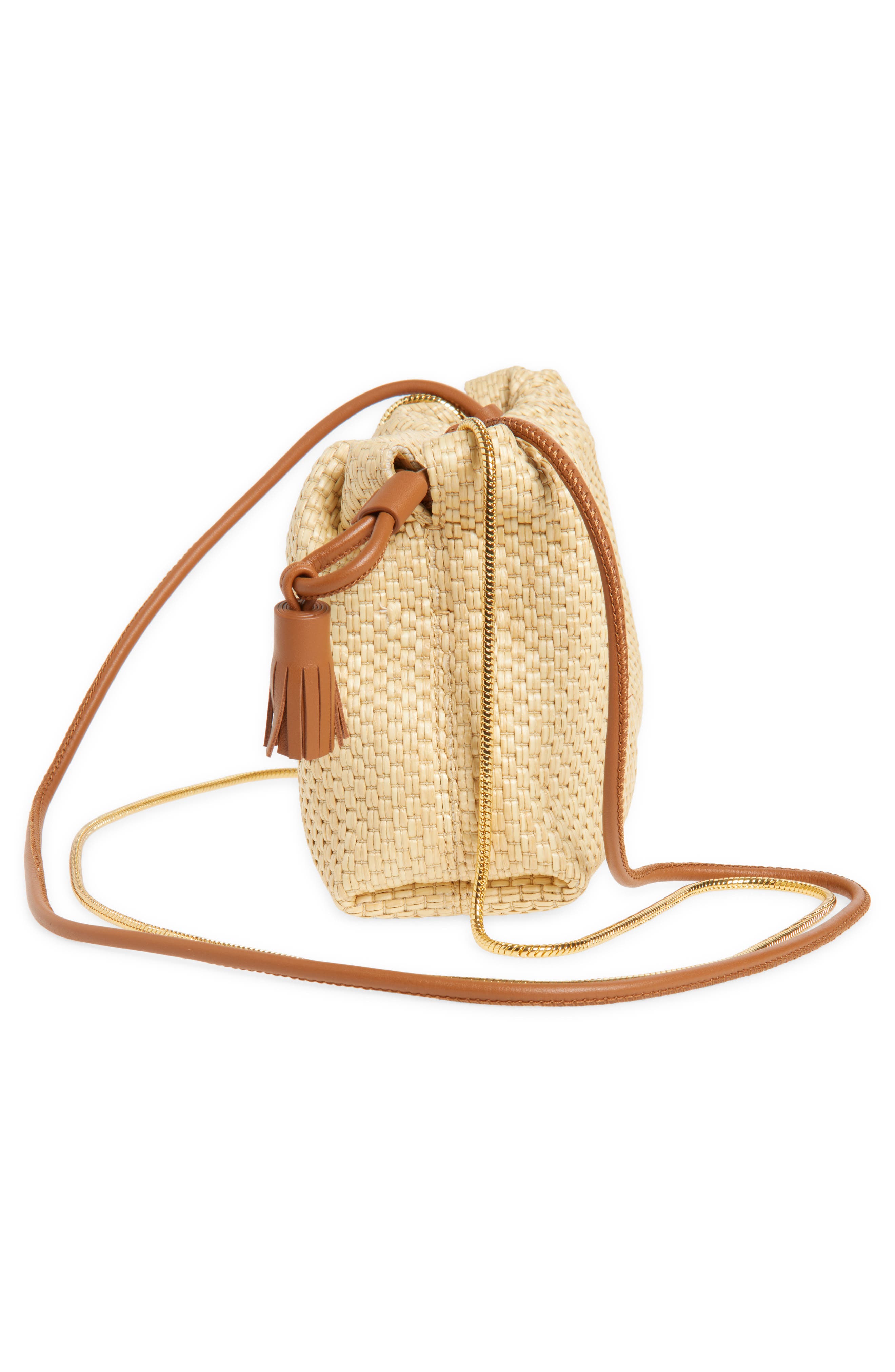 Veronica Beard Small Raffia Stash Bag, Alternate, color, 