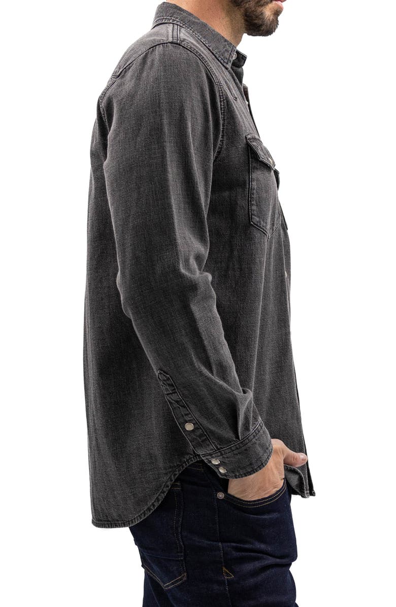 Devil-Dog Dungarees Western Denim Shirt, Alternate, color, 