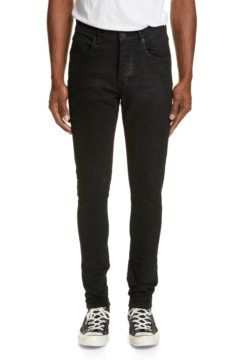 PURPLE Slim Fit Jeans, Main, color, BLACK RESINDNU