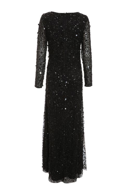 QUIZ QUIZ EMBELLISHED TWIST DETAIL EVENING DRESS