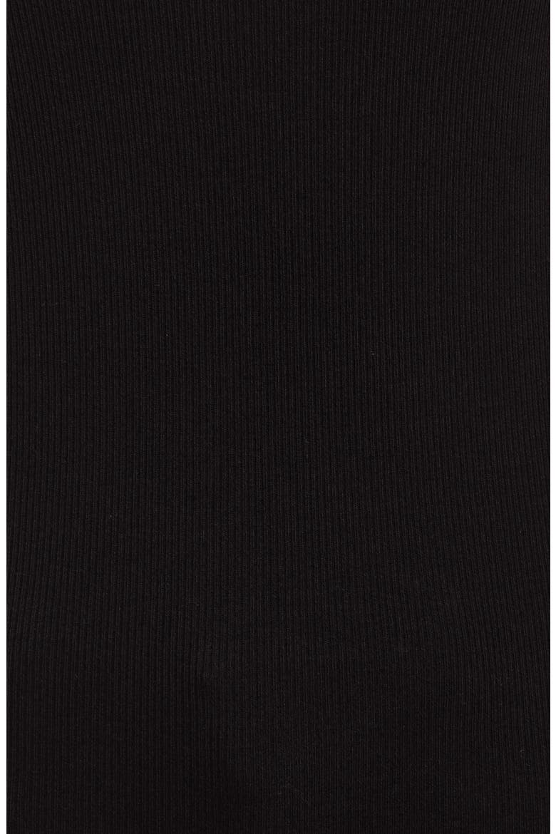 Rib Knit Racerback Tank, Alternate, color, BLACK