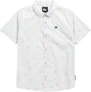 Quiksilver Kids' Piled Up Cotton Button-Up Shirt