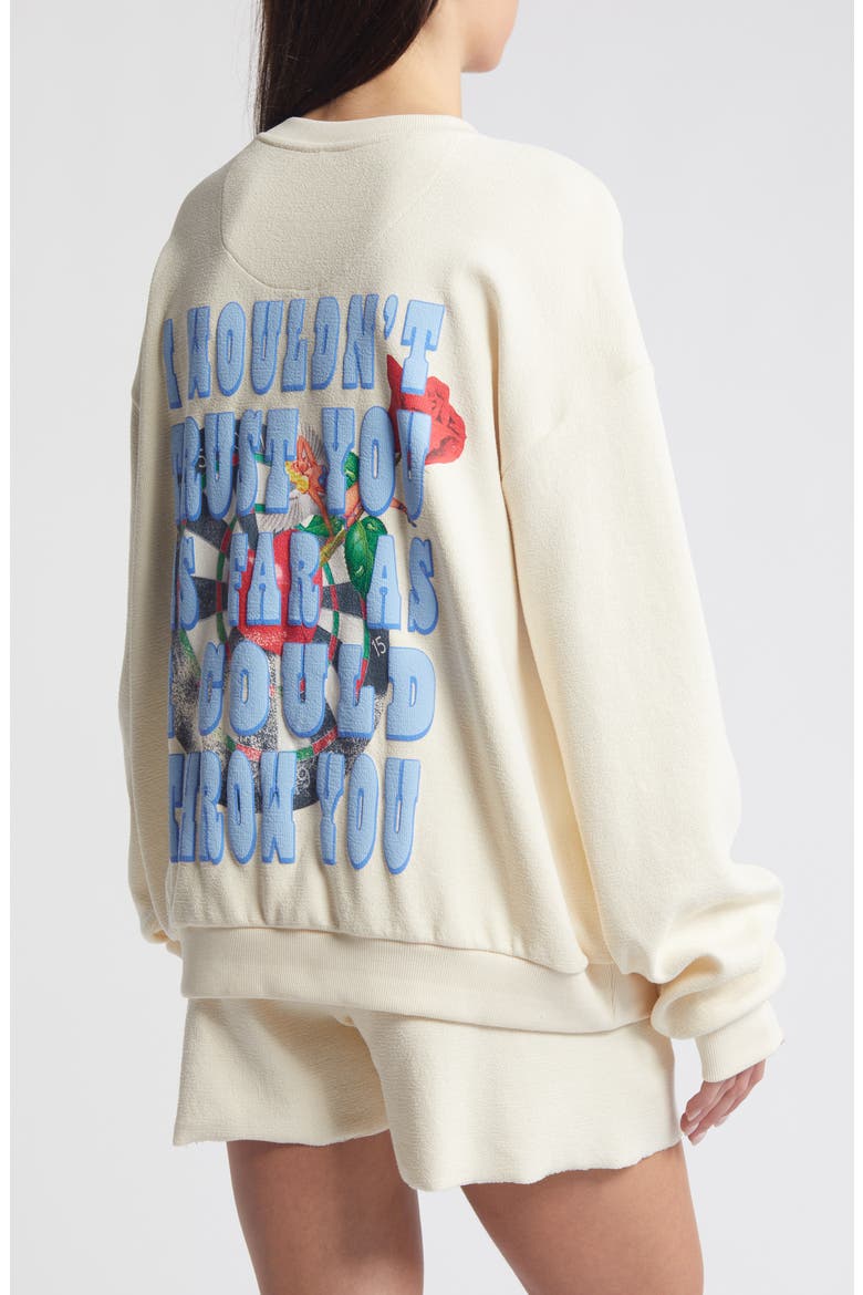 Bullseye Kara Cotton Graphic Sweatshirt, Alternate, color, BEIGE