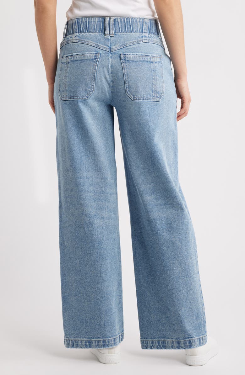 Wit & Wisdom Emma Skyrise Wide Leg Jeans, Alternate, color, Light Blue Artisanal