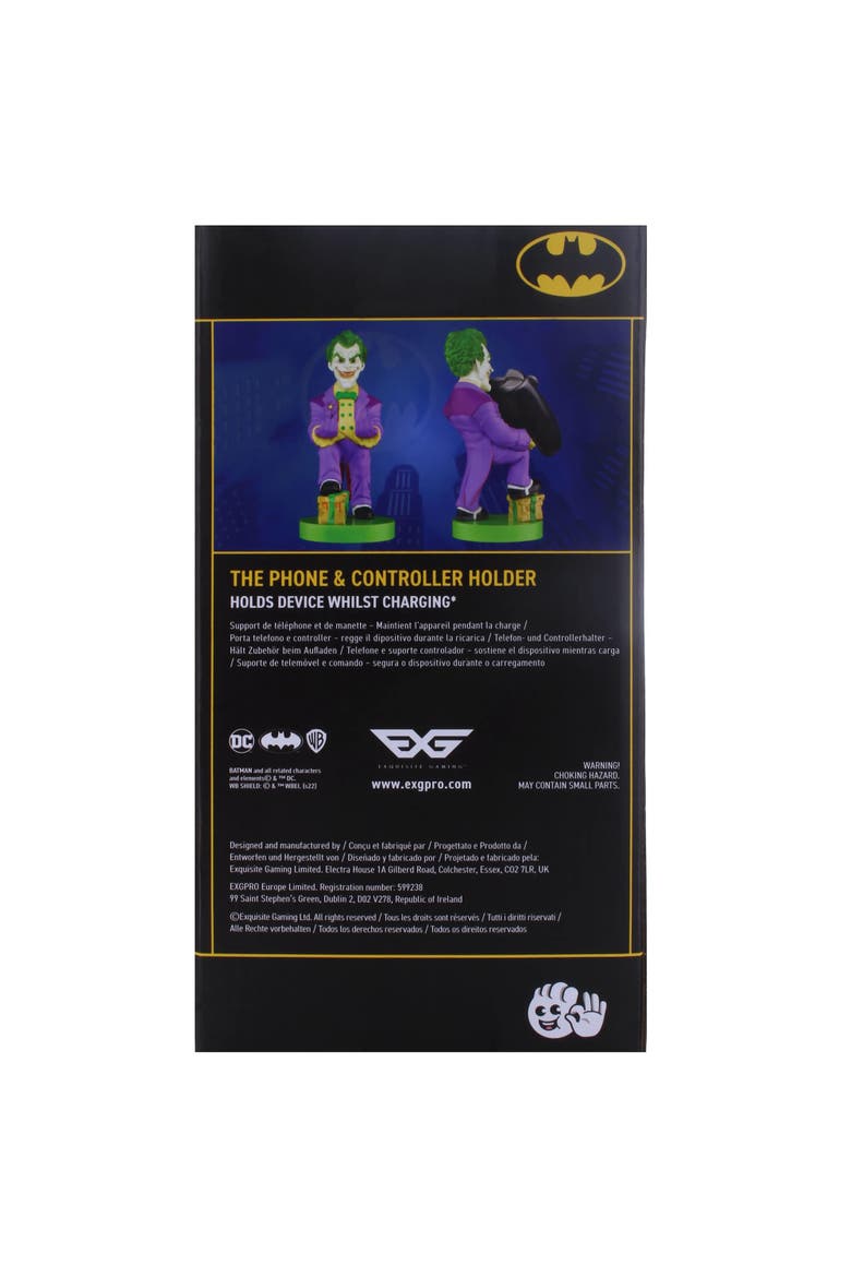 Warner Bros Joker Original Mobile Phone & Gaming Controller Holder, Alternate, color, Multicolored