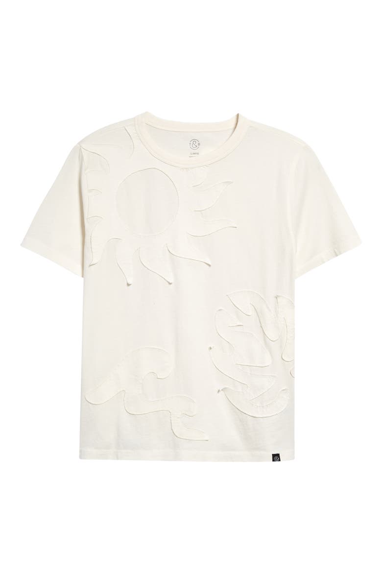 Kids' Nature Appliqué T-Shirt, Main, color, IVORY EGRET SURF APPLIQUE