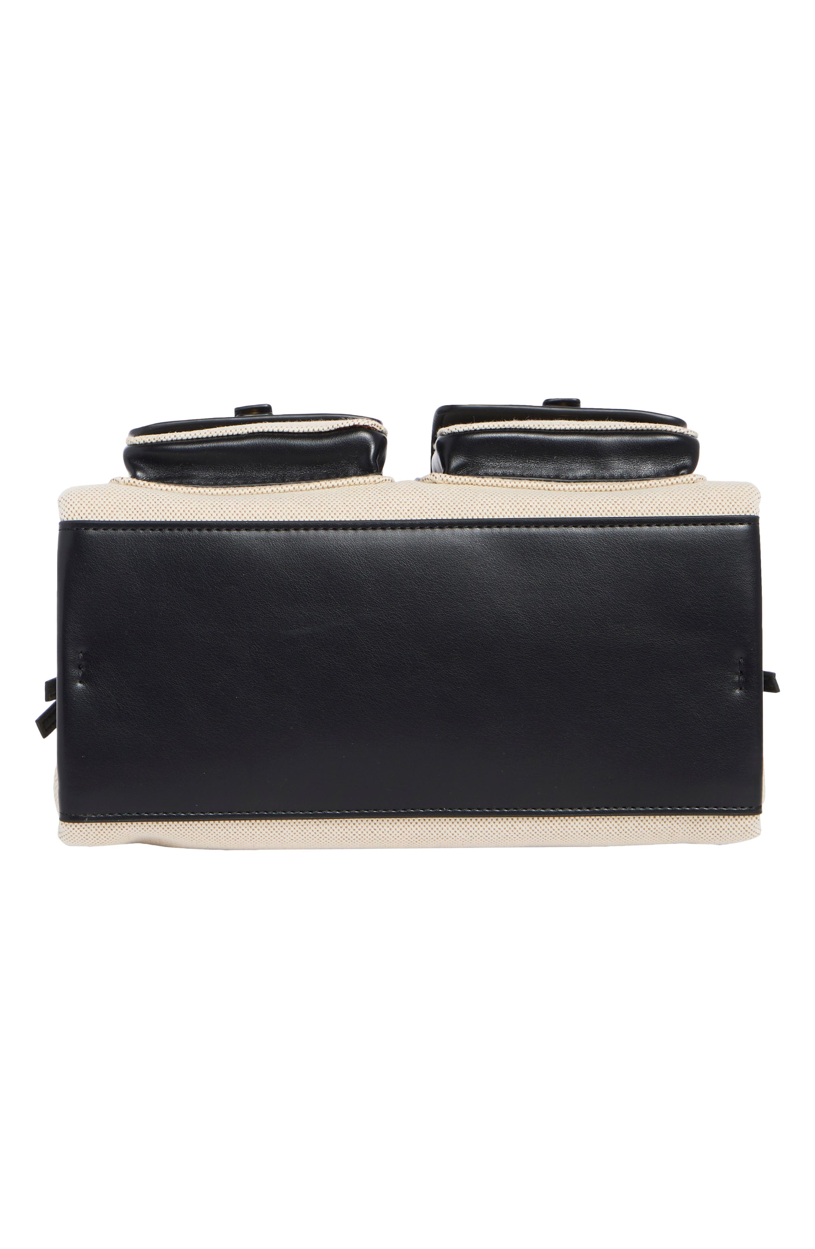 Linda Pocket Tote Bag, Alternate, color, BLACK CANVAS