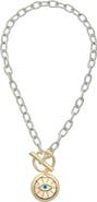 Juvell Evil Eye Toggle Pendant Necklace