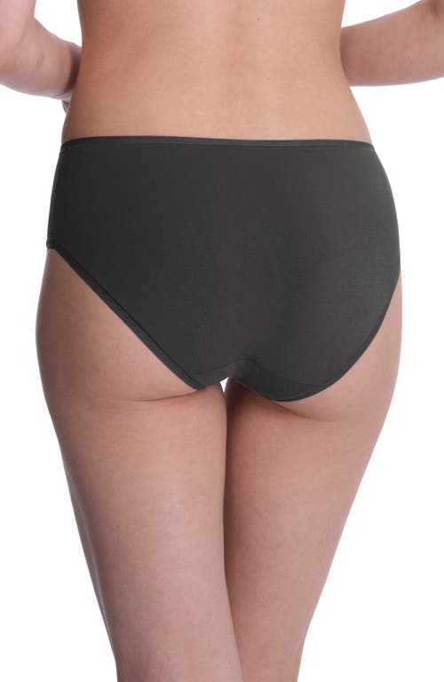 Natori Bliss Bare Cotton Hipster Briefs In Black