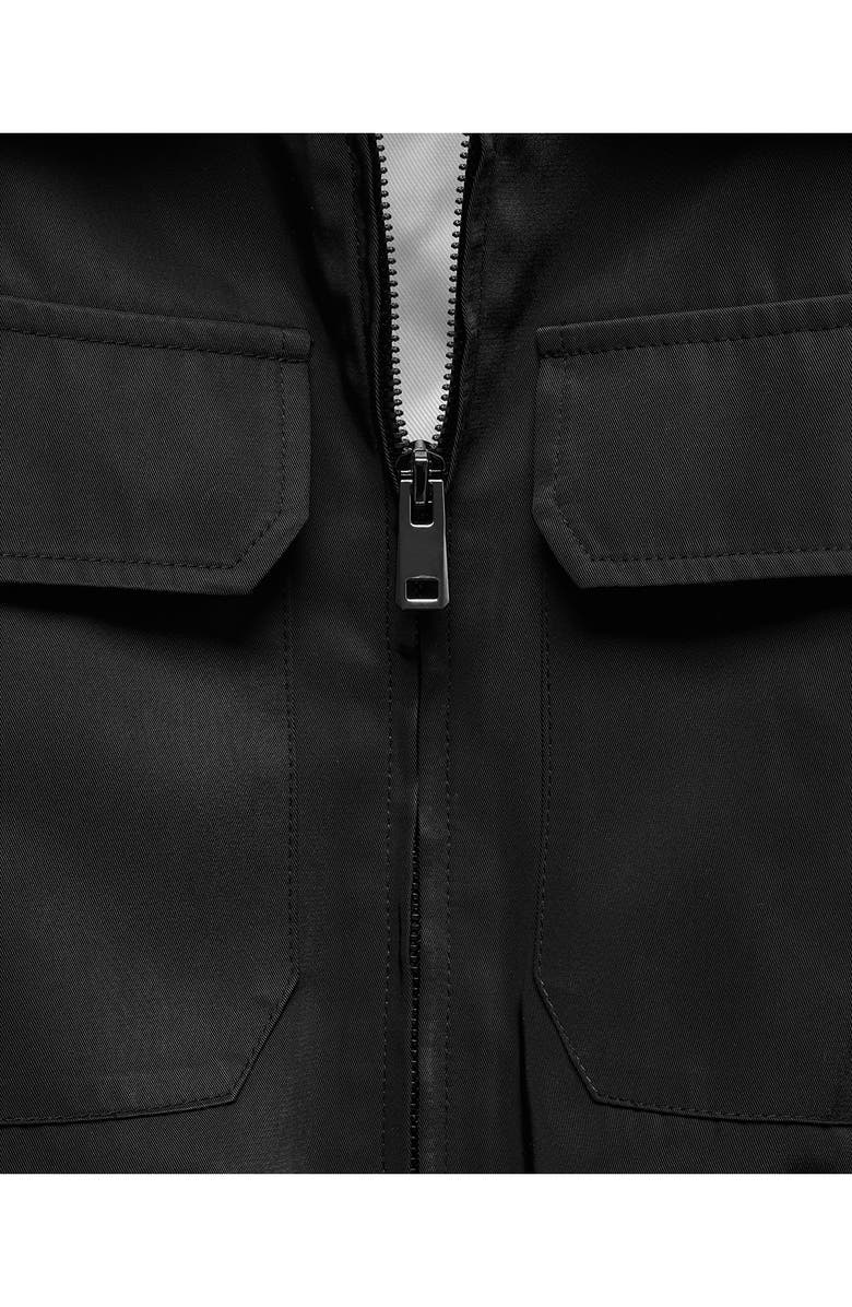 MANGO Insect Zip-Up Crop Bomber Jacket, Alternate, color, 