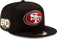 New Era Men's New Era Black San Francisco 49ers 80th Anniversary Side Patch 9FIFTY Snapback Hat