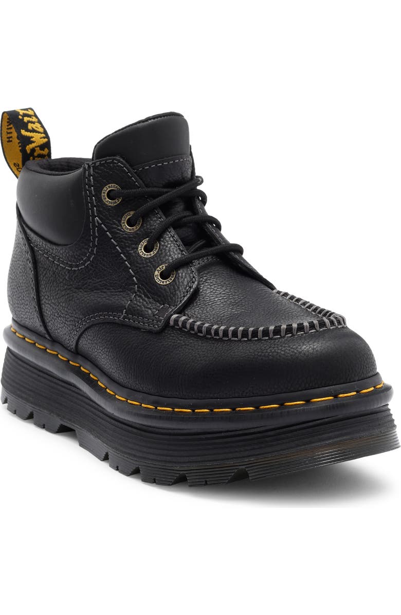 Dr. Martens Zebzag 4-Eye Lace-Up Boot, Main, color, Black