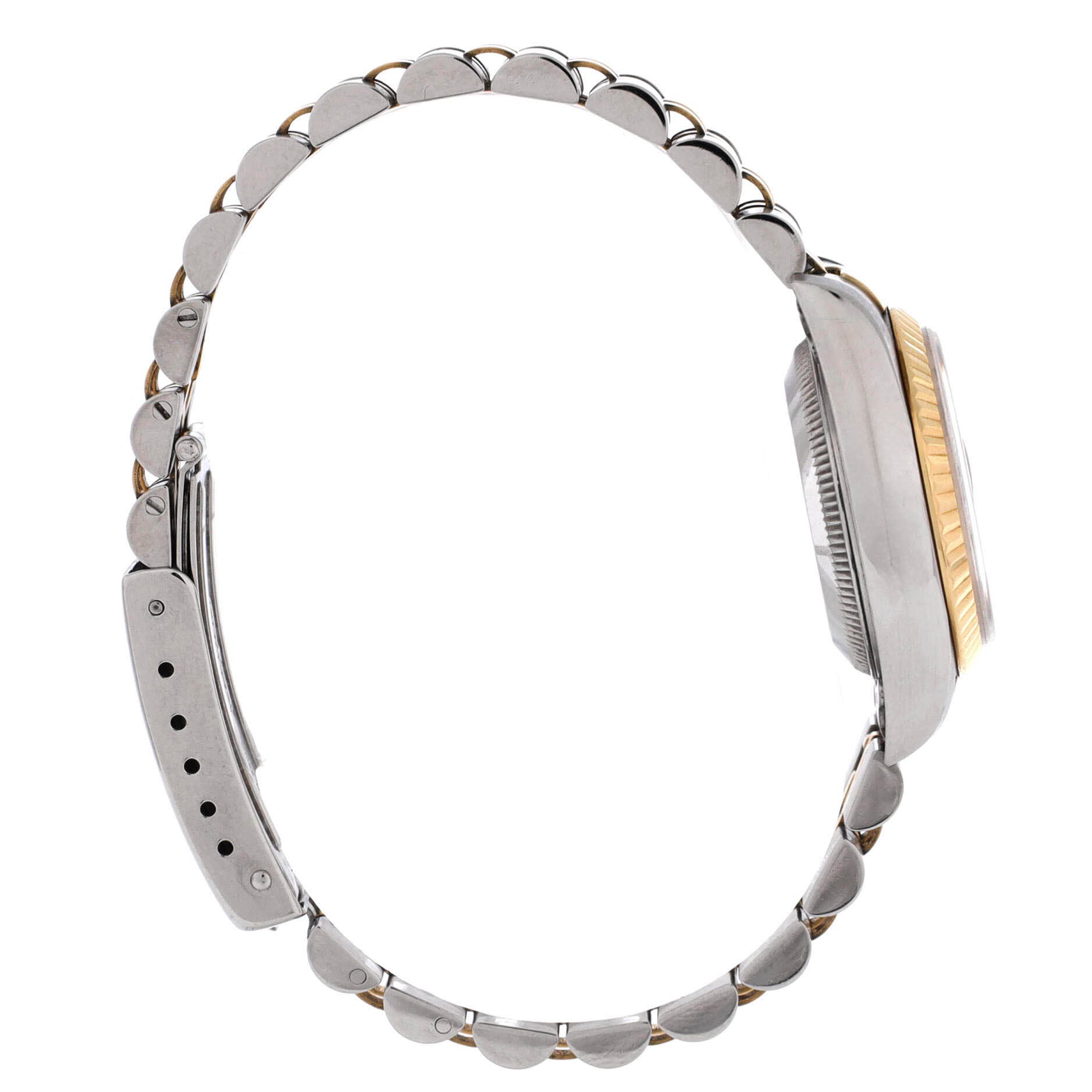 Oyster Perpetual Datejust Automatic Watch Stainless Steel and Yellow Gold with Diamond Markers 26, Alternate, color, Metallic Silver