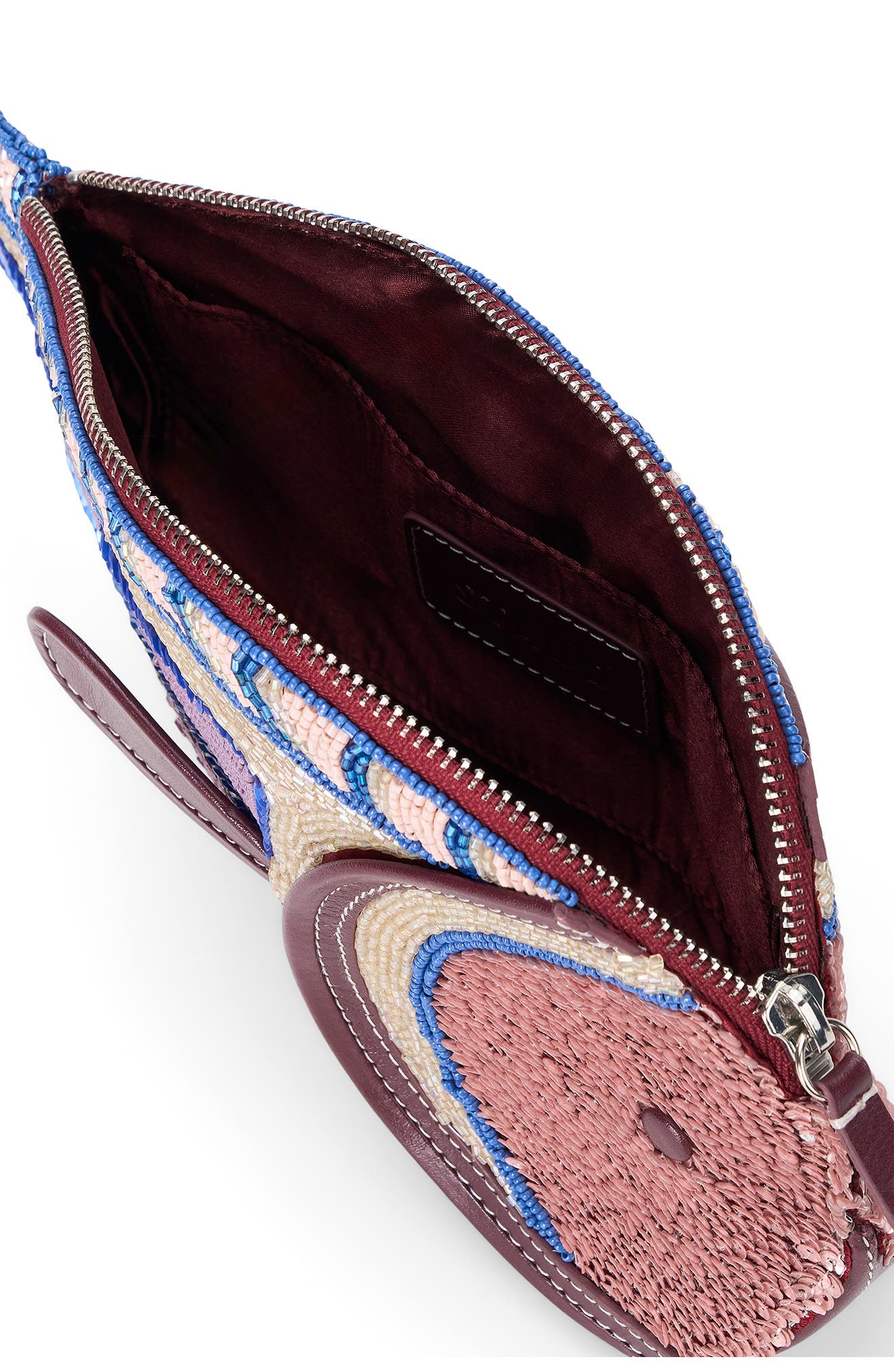 STAUD Pesce Beaded Clutch, Alternate, color, Ultraviolet
