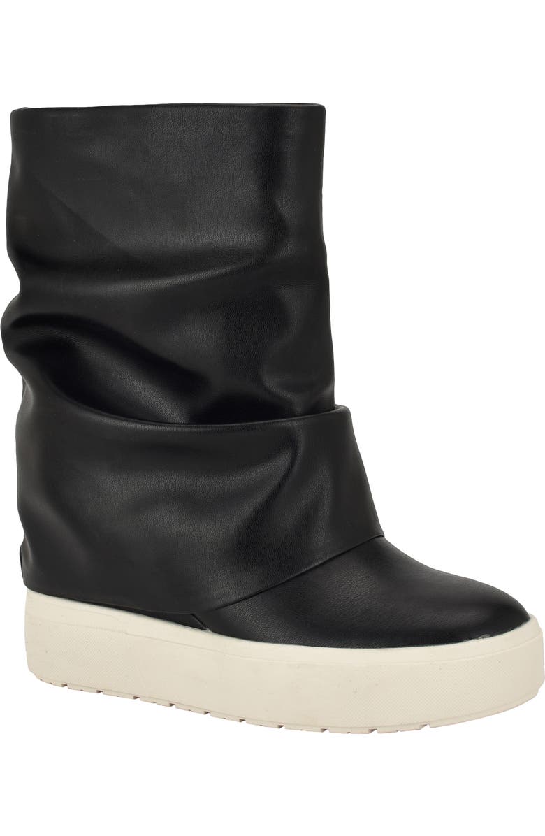 GUESS Guinna Hidden Wedge Bootie, Main, color, Black 001