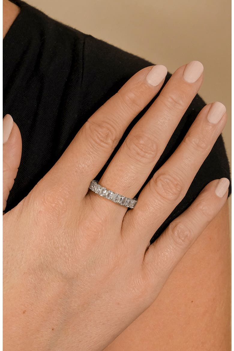 Kylie CZ Eternity Band Ring, Alternate, color, SILVER
