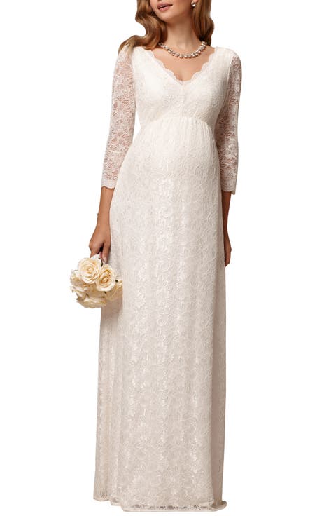 Lace Maternity Wedding Gown