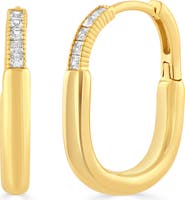 Sienna Vale Cubic Zirconia Huggie Hoop Earrings