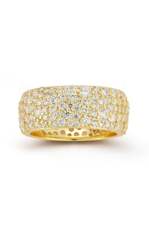 Pavé Cubic Zirconia Band Ring