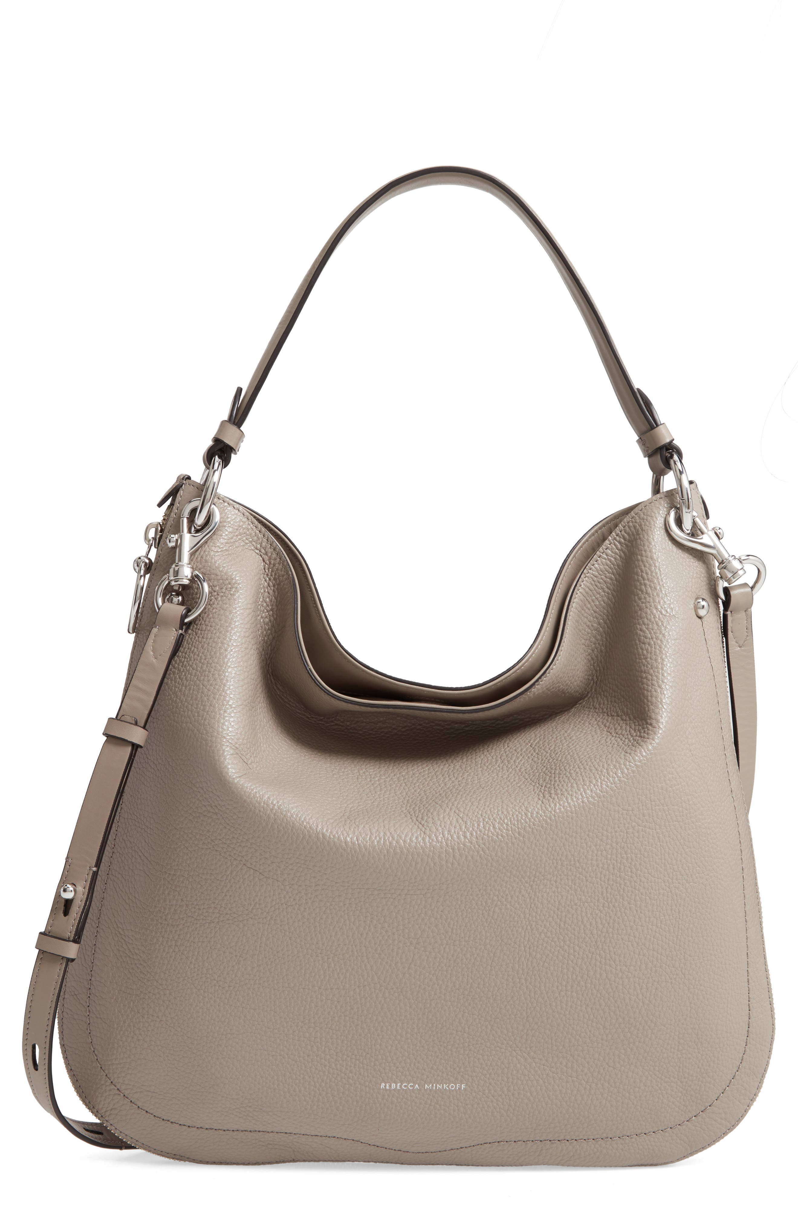 Rebecca Minkoff Jody Convertible Leather Hobo Bag, Main, color, 