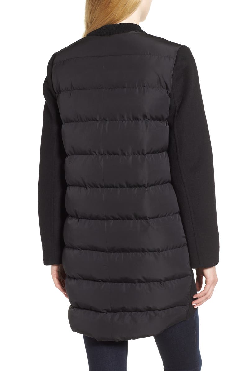 Derek Lam 10 Crosby Wool & Quilted Coat, Alternate, color, 