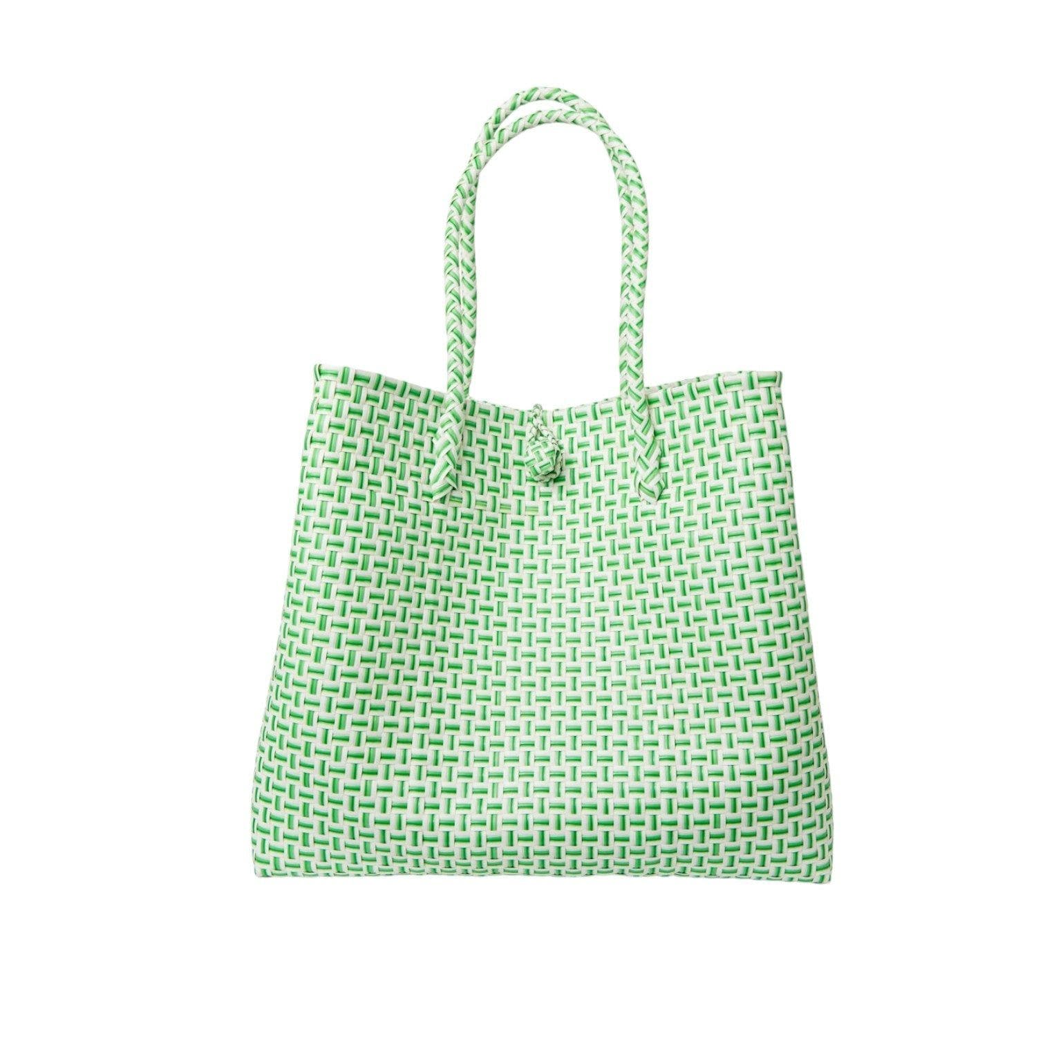 The Maxi Ella Handwoven Tote, Main, color, Green