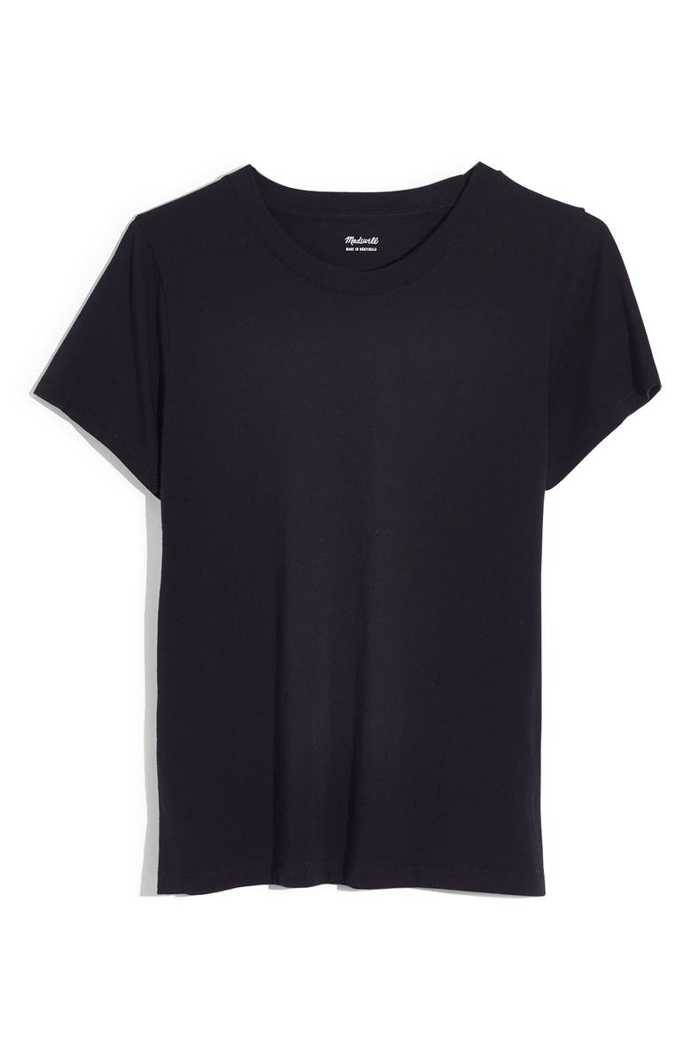 Madewell Northside Vintage Tee, Alternate, color, True Black